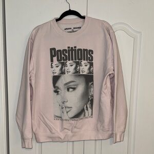 Ariana Grande Light Pink Positions Sweatshirt